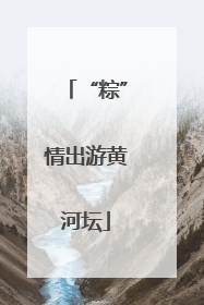 “粽”情出游黄河坛