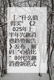 “什么值得买”《2025年上半年兴趣消费趋势报告》发布，解码“心价比”时代兴趣消费新范式