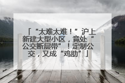 “太难太难！”沪上新建大型小区，竟处“公交断层带”！定制公交，又成“鸡肋”