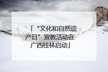 “文化和自然遗产日”宣教活动在广西桂林启动