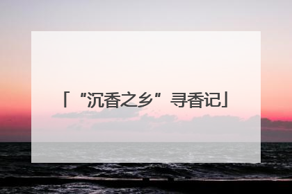 “沉香之乡”寻香记