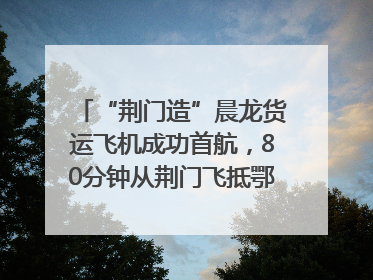 “荆门造”晨龙货运飞机成功首航，80分钟从荆门飞抵鄂州花湖机场