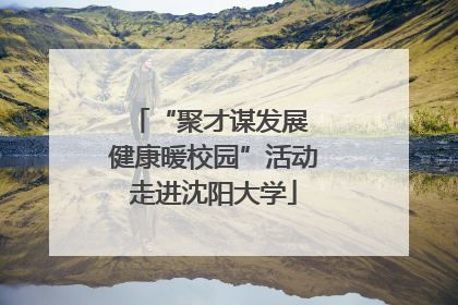 “聚才谋发展 健康暖校园”活动走进沈阳大学