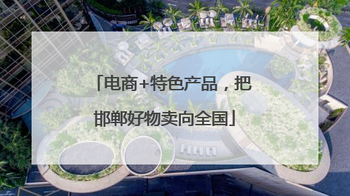 电商+特色产品，把邯郸好物卖向全国