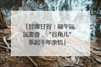 甘肃甘谷：端午氤氲麦香，“谷角儿”系起千年亲情