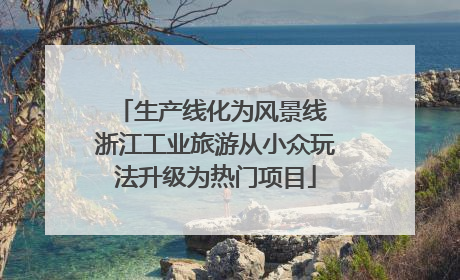生产线化为风景线 浙江工业旅游从小众玩法升级为热门项目