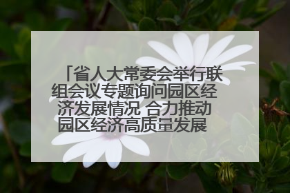 省人大常委会举行联组会议专题询问园区经济发展情况 合力推动园区经济高质量发展 王宁主持会议并讲话 王予波带队到会应询
