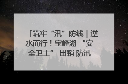 筑牢“汛”防线｜逆水而行！宝峰湖 “安全卫士” 出鞘 防汛应急再添硬核力量