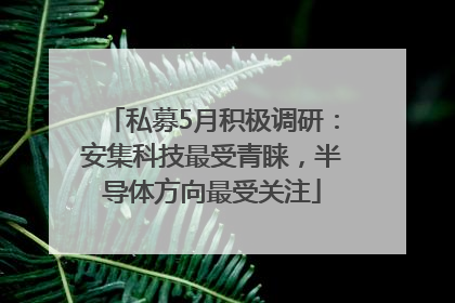 私募5月积极调研：安集科技最受青睐，半导体方向最受关注