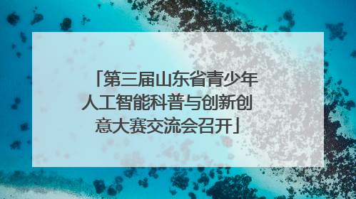第三届山东省青少年人工智能科普与创新创意大赛交流会召开