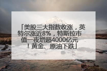 美股三大指数收涨，英特尔涨近8%，特斯拉市值一夜增超4000亿元！黄金、原油下跌