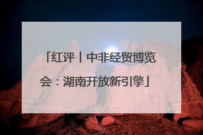 红评丨中非经贸博览会：湖南开放新引擎