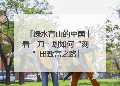 绿水青山的中国丨看一刀一划如何“刻”出致富之路
