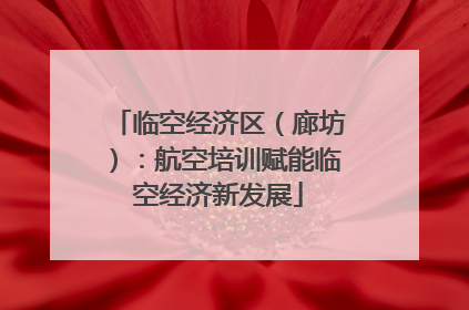 临空经济区（廊坊）：航空培训赋能临空经济新发展