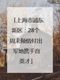 上海市浦东新区：28个周末倾情付出 军地携手育英才