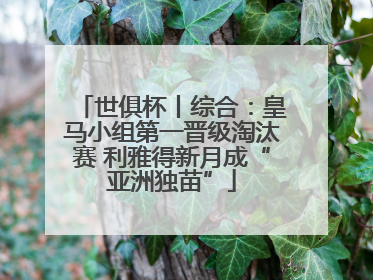 世俱杯丨综合：皇马小组第一晋级淘汰赛 利雅得新月成“亚洲独苗”