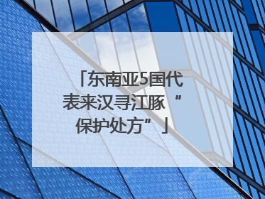 东南亚5国代表来汉寻江豚“保护处方”