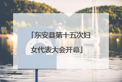 东安县第十五次妇女代表大会开幕
