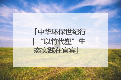中华环保世纪行｜“以竹代塑”生态实践在宜宾