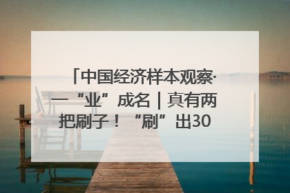 中国经济样本观察·一“业”成名｜真有两把刷子！“刷”出30亿级“颜值经济”