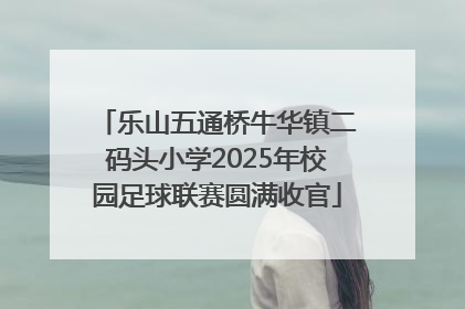 乐山五通桥牛华镇二码头小学2025年校园足球联赛圆满收官