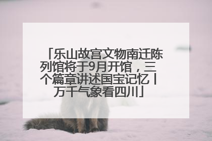 乐山故宫文物南迁陈列馆将于9月开馆，三个篇章讲述国宝记忆丨万千气象看四川