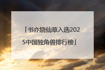 书亦烧仙草入选2025中国独角兽排行榜