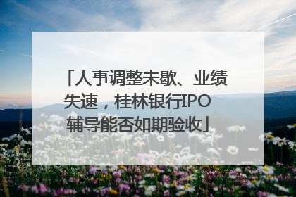 人事调整未歇、业绩失速，桂林银行IPO辅导能否如期验收
