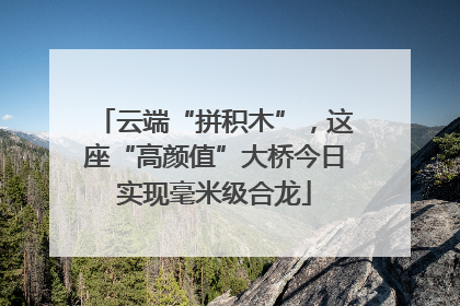 云端“拼积木”，这座“高颜值”大桥今日实现毫米级合龙