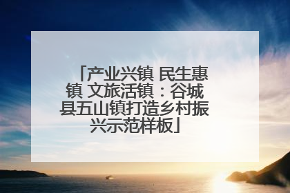 产业兴镇 民生惠镇 文旅活镇：谷城县五山镇打造乡村振兴示范样板