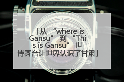 从 “where is Gansu” 到 “This is Gansu” 世博舞台让世界认识了甘肃