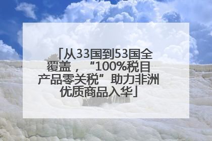 从33国到53国全覆盖，“100%税目产品零关税”助力非洲优质商品入华