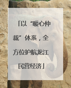 以“暖心仲裁”体系，全方位护航龙江民营经济