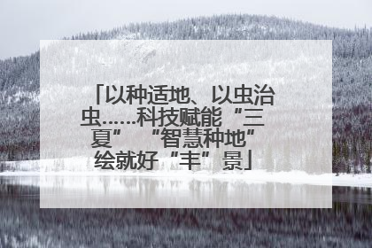 以种适地、以虫治虫……科技赋能“三夏” “智慧种地”绘就好“丰”景
