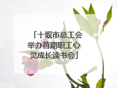 十堰市总工会举办首期职工心灵成长读书会