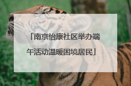 南京怡康社区举办端午活动温暖困境居民