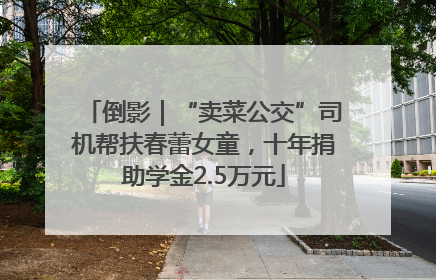倒影｜“卖菜公交”司机帮扶春蕾女童，十年捐助学金2.5万元