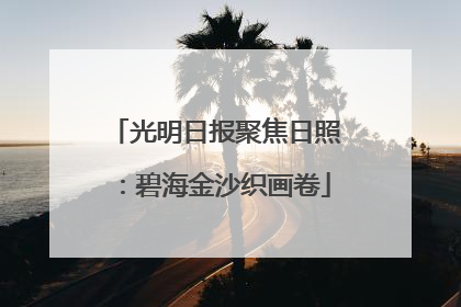 光明日报聚焦日照：碧海金沙织画卷