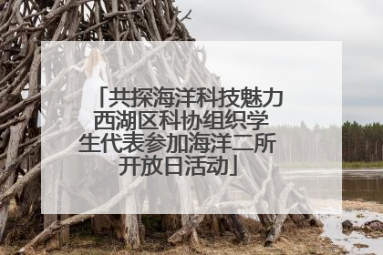 共探海洋科技魅力 西湖区科协组织学生代表参加海洋二所开放日活动