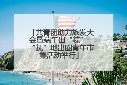 共青团助力旅发大会暨端午出“粽”·“抚”地出圈青年市集活动举行