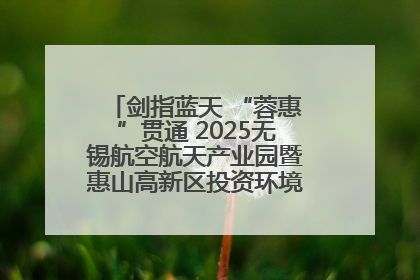 剑指蓝天 “蓉惠”贯通 2025无锡航空航天产业园暨惠山高新区投资环境推介会在成都举行