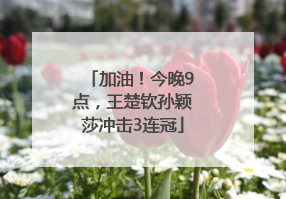 加油！今晚9点，王楚钦孙颖莎冲击3连冠