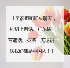 吴彦祖和好友聊天，秒切上海话、广东话、普通话、英语：无论讲啥我们都是中国人！