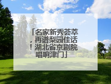 名家新秀荟萃，再谱梨园佳话！湖北省京剧院唱响津门
