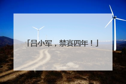 吕小军，禁赛四年！