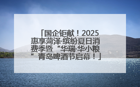 国企钜献！2025惠享菏泽·缤纷夏日消费季暨“华瑞·华小粮”青岛啤酒节启幕！
