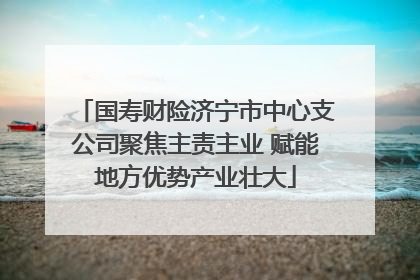 国寿财险济宁市中心支公司聚焦主责主业 赋能地方优势产业壮大