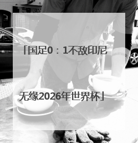 国足0：1不敌印尼 无缘2026年世界杯