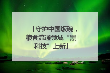 守护中国饭碗，粮食流通领域“黑科技”上新