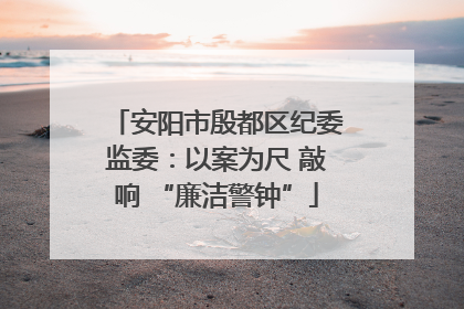 安阳市殷都区纪委监委：以案为尺 敲响 “廉洁警钟”